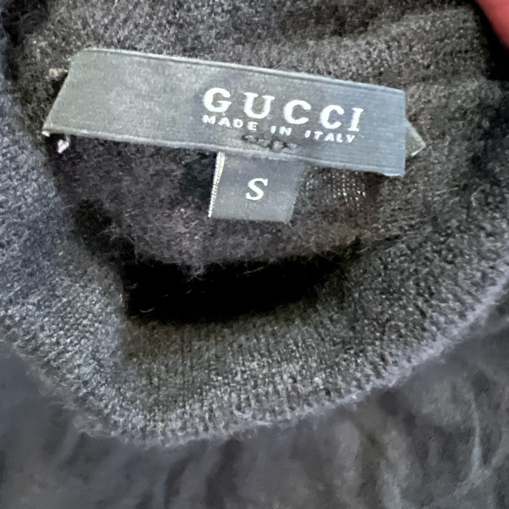 Gucci Black 100% Cashmere Turtleneck Sweater top - Picture 4 of 10